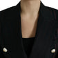 Black Striped SICILIA Double Breasted Jacket