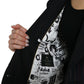 Black Striped SICILIA Double Breasted Jacket