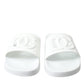 White Rubber Sandals Slippers Beachwear Men Shoes