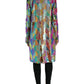 Multicolor Polyester Sequined Coat Jacket