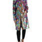 Multicolor Polyester Sequined Coat Jacket