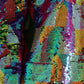 Multicolor Polyester Sequined Coat Jacket