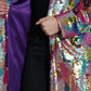 Multicolor Polyester Sequined Coat Jacket