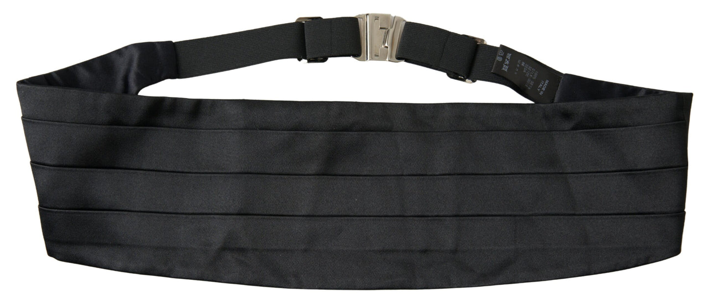 Exclusive Silk Black Cummerbund