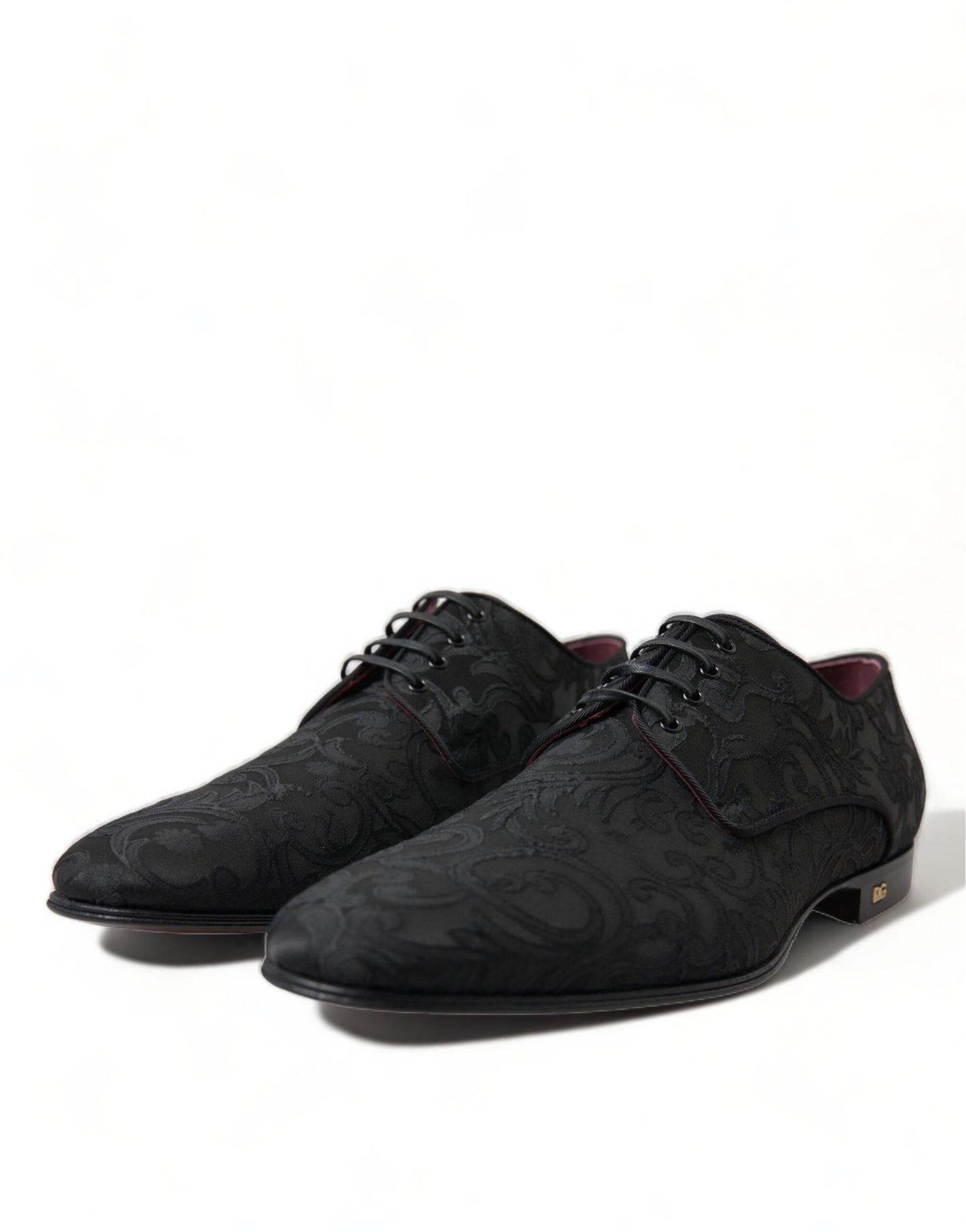 Elegant Jacquard Lace-Up Derby Dress Shoes