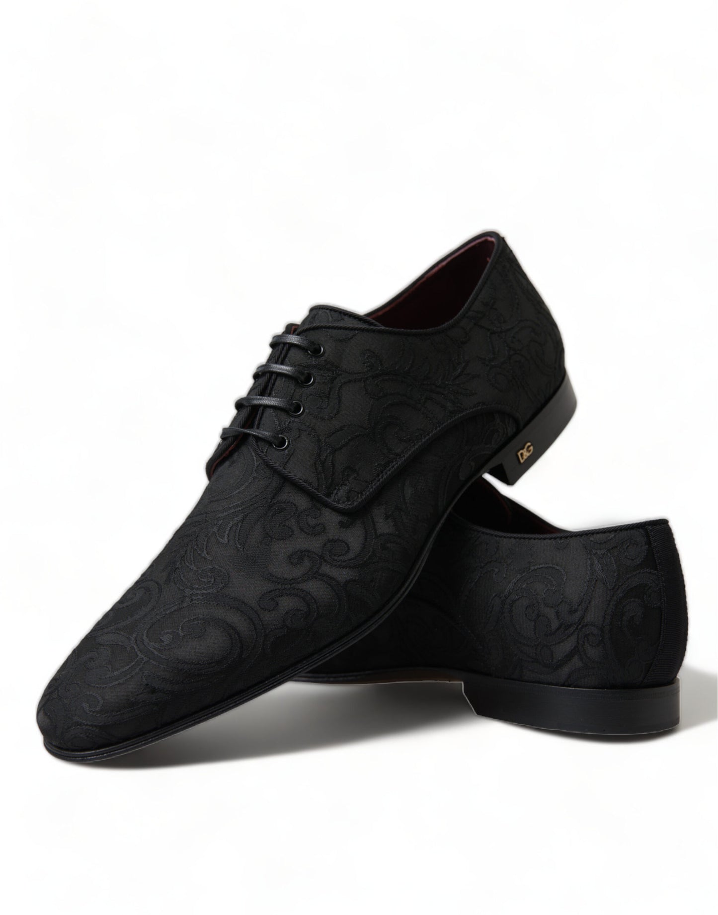 Elegant Jacquard Lace-Up Derby Dress Shoes