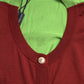 Multicolor Cardigan Color Block Silk Crewneck Sweater