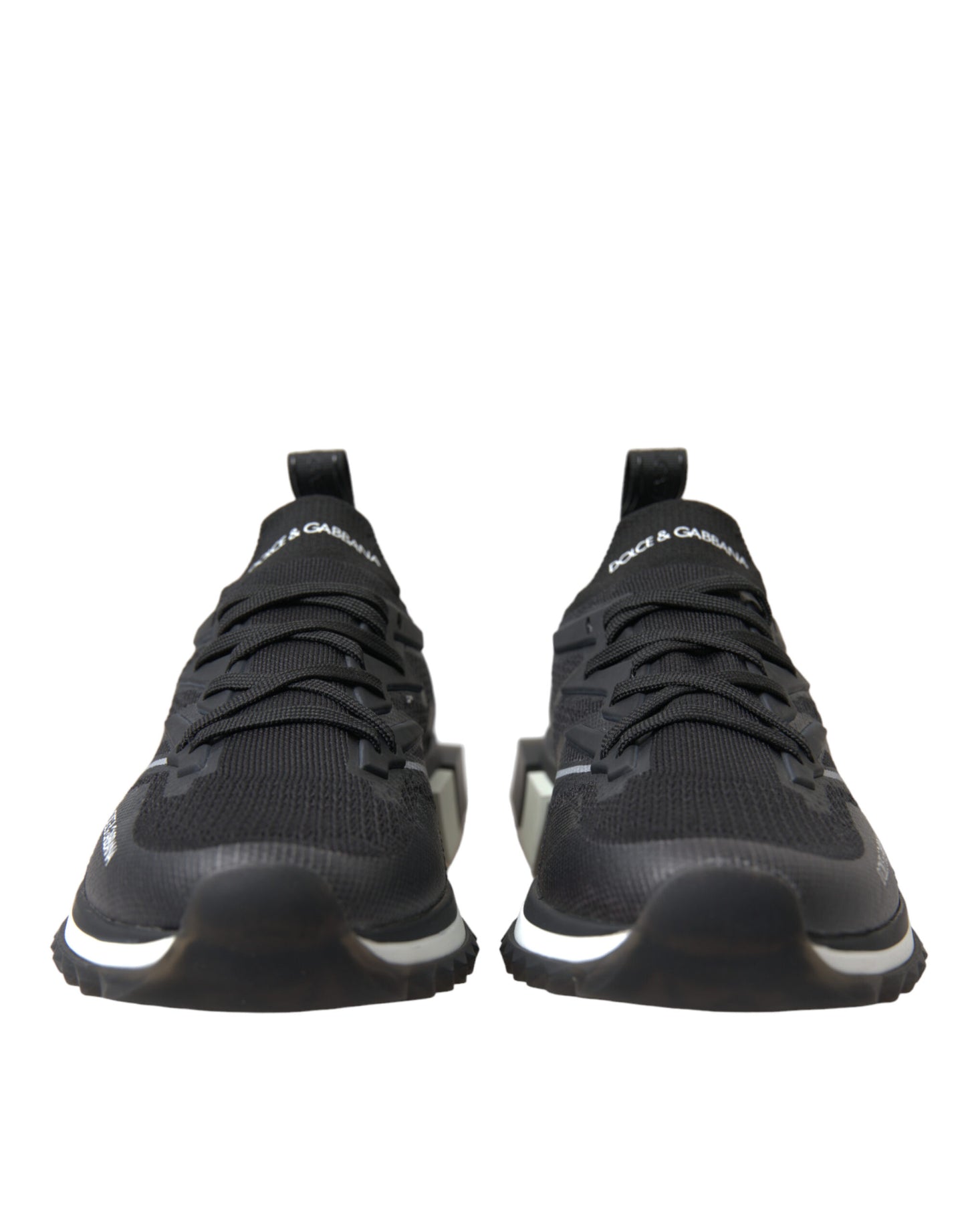 Elegant Black Mesh Sorrento Sneakers