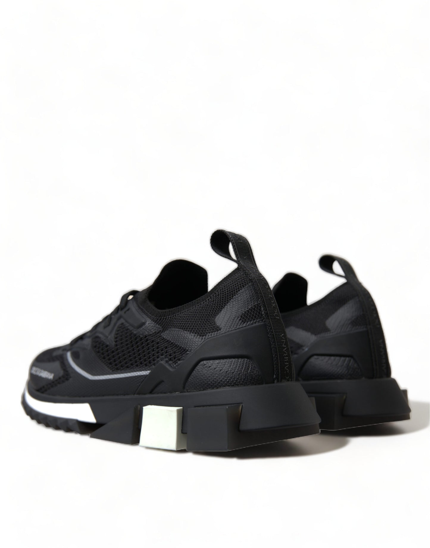 Elegant Black Mesh Sorrento Sneakers