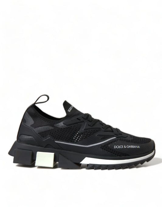 Elegant Black Mesh Sorrento Sneakers