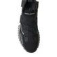 Elegant Black Mesh Sorrento Sneakers