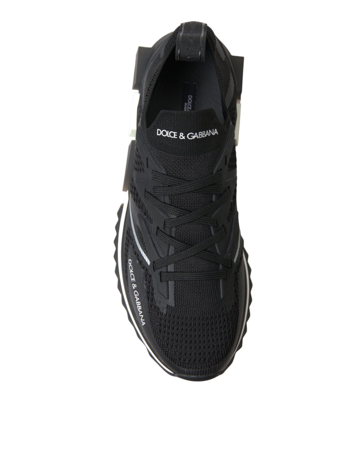 Elegant Black Mesh Sorrento Sneakers