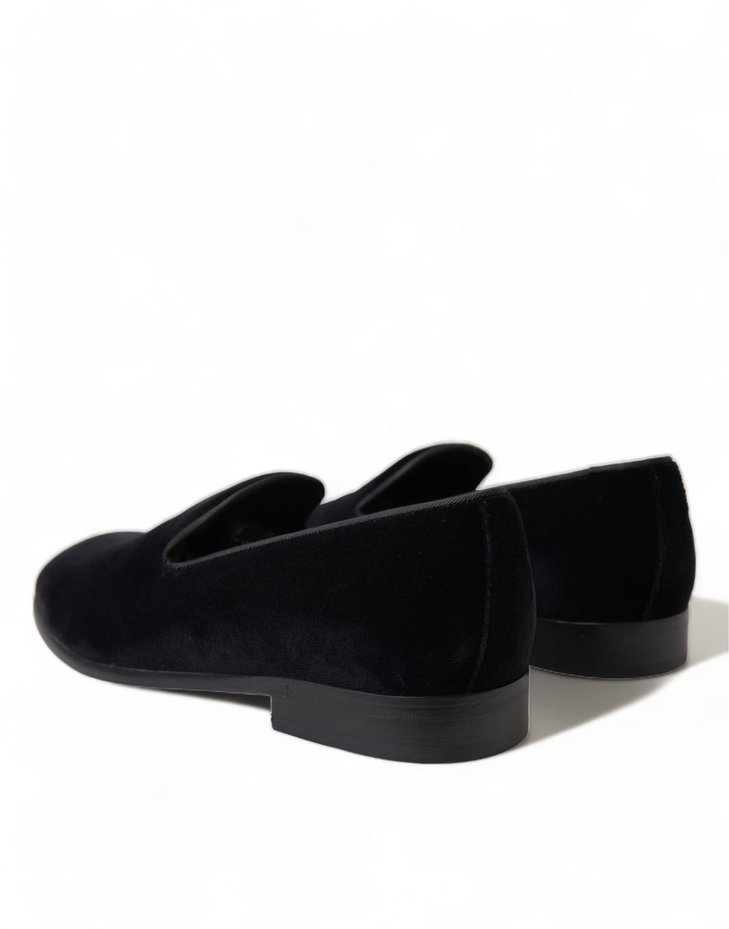 Black Velvet Loafers Formal Shoes