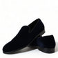 Blue Velvet Formal Loafers Dress Shoes