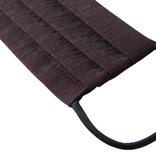 Elegant Maroon Face Mask with Logo Detail