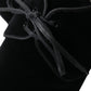 Elegant Black Velvet Derby Dress Shoes