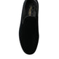 Black Velvet Loafers Formal Dress Shoes