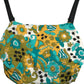 Multicolor Floral Sleeveless Cropped Top