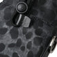 Black Leopard Round Slim Tote Bottle Cage Bag