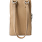 Beige Leather Purse Crossbody Sling Phone Bag