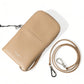 Beige Leather Purse Crossbody Sling Phone Bag