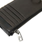 Elegant Black Leather Lanyard Cardholder