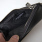 Elegant Black Leather Lanyard Cardholder
