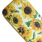White Sunflower Leather DG Zip Around Continental Wallet