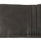 Elegant Black Leather Lanyard Cardholder