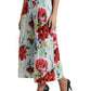 Multicolor Floral High Waist Wide Leg Pants