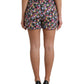 Multicolor Floral High Waist Hot Pants Shorts
