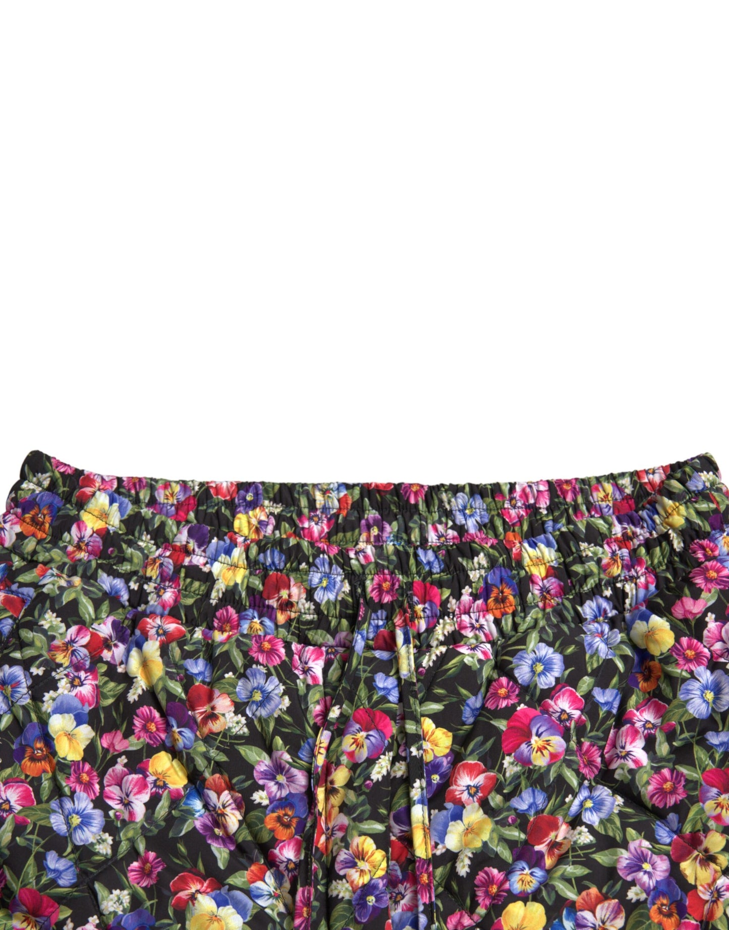 Multicolor Floral High Waist Hot Pants Shorts