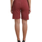Maroon Cotton High Waist Sweatshorts Shorts