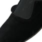 Black RUNWAY Velour AMALFI Loafers Shoes
