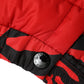 Red Nylon Quilted High Waist Hot Pants Shorts