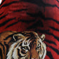 Multicolor Tiger Leopard Sheath Midi  Dress