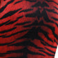 Multicolor Tiger Leopard Sheath Midi  Dress