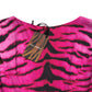 Multicolor Tiger Leopard Sheath Midi  Dress