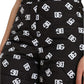 Black Nylon Logo High Waist Bermuda Shorts