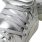 Silver Leather Benelux High Top Sneakers Shoes