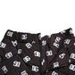 Black Nylon Logo High Waist Bermuda Shorts