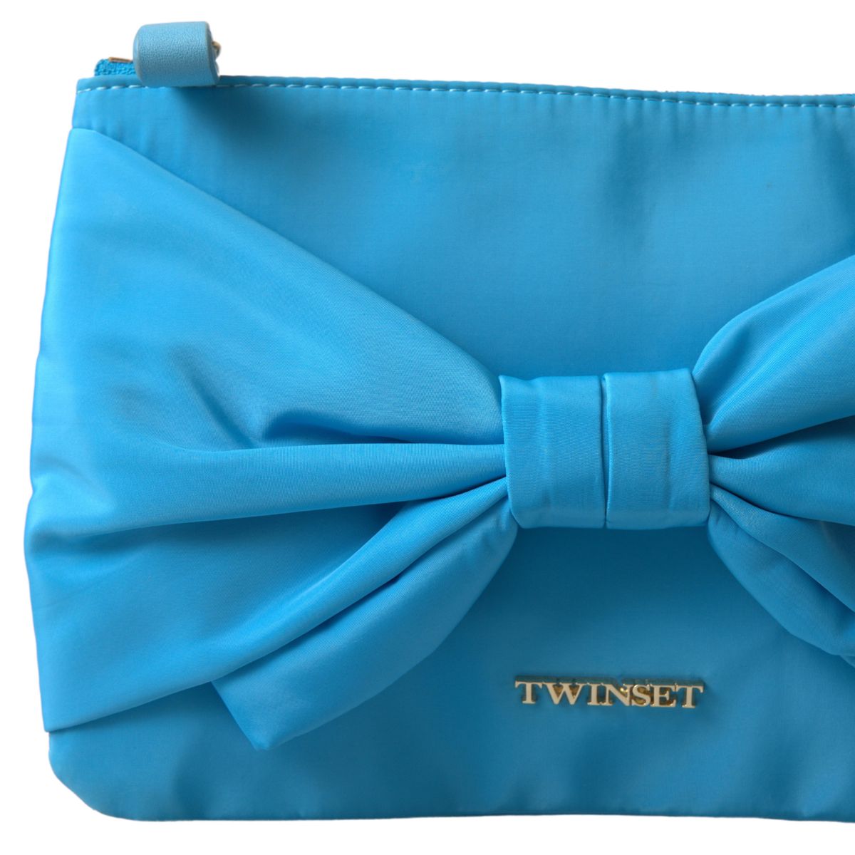 Elegant Silk Clutch with Bow Accent