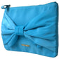 Elegant Silk Clutch with Bow Accent
