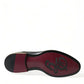 Black Brushed Calfskin Loafers Dress Shoes