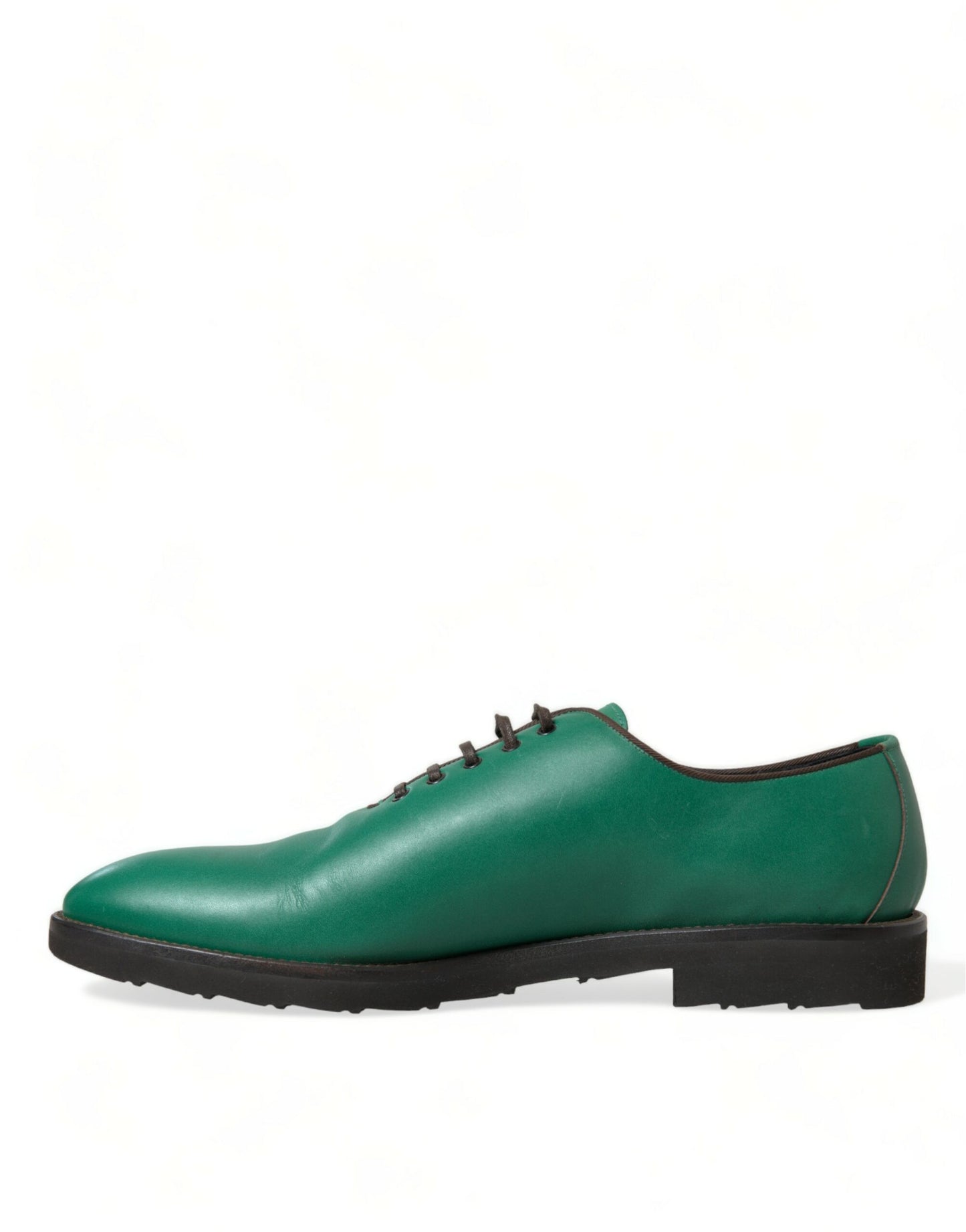 Green Leather Lace Up Oxford Dress Shoes