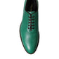 Green Leather Lace Up Oxford Dress Shoes