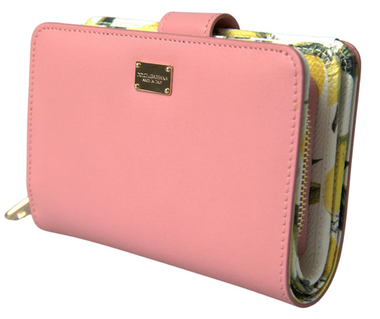 Chic Pink Zip Around Continental Wallet