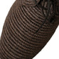 Brown Raffia Lace Up Derby Dress Shoes