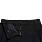 Black Mid Waist Skinny Cropped Pants