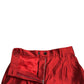 Red Satin Silk High Waist Wide Leg Pants